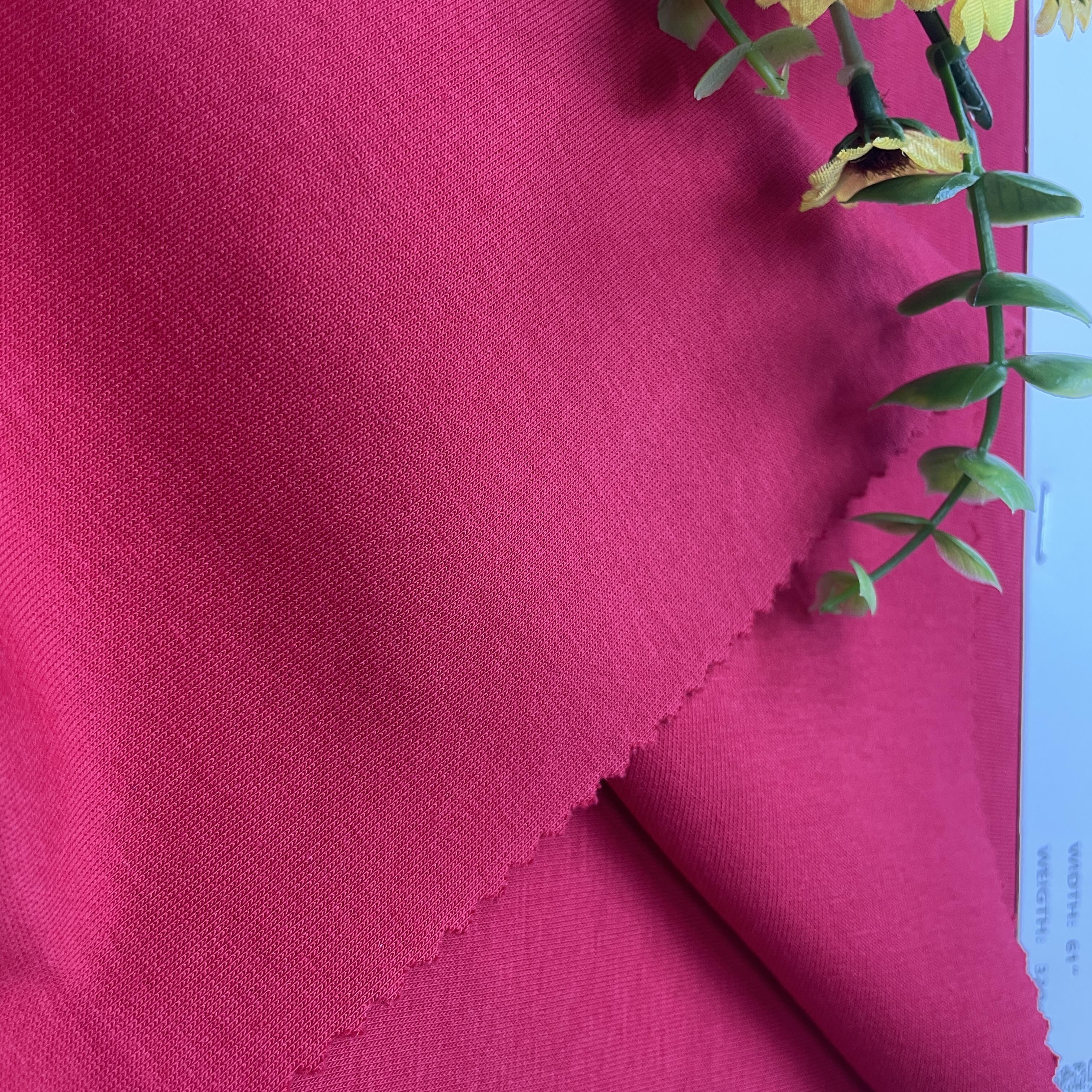 Cotton Polyester Stretch Interlock Knitting Fabric