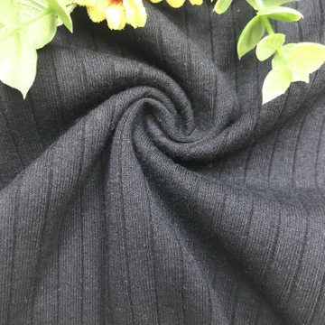 Cotton Spandex Wide 9*3 Rib Knitted Fabric