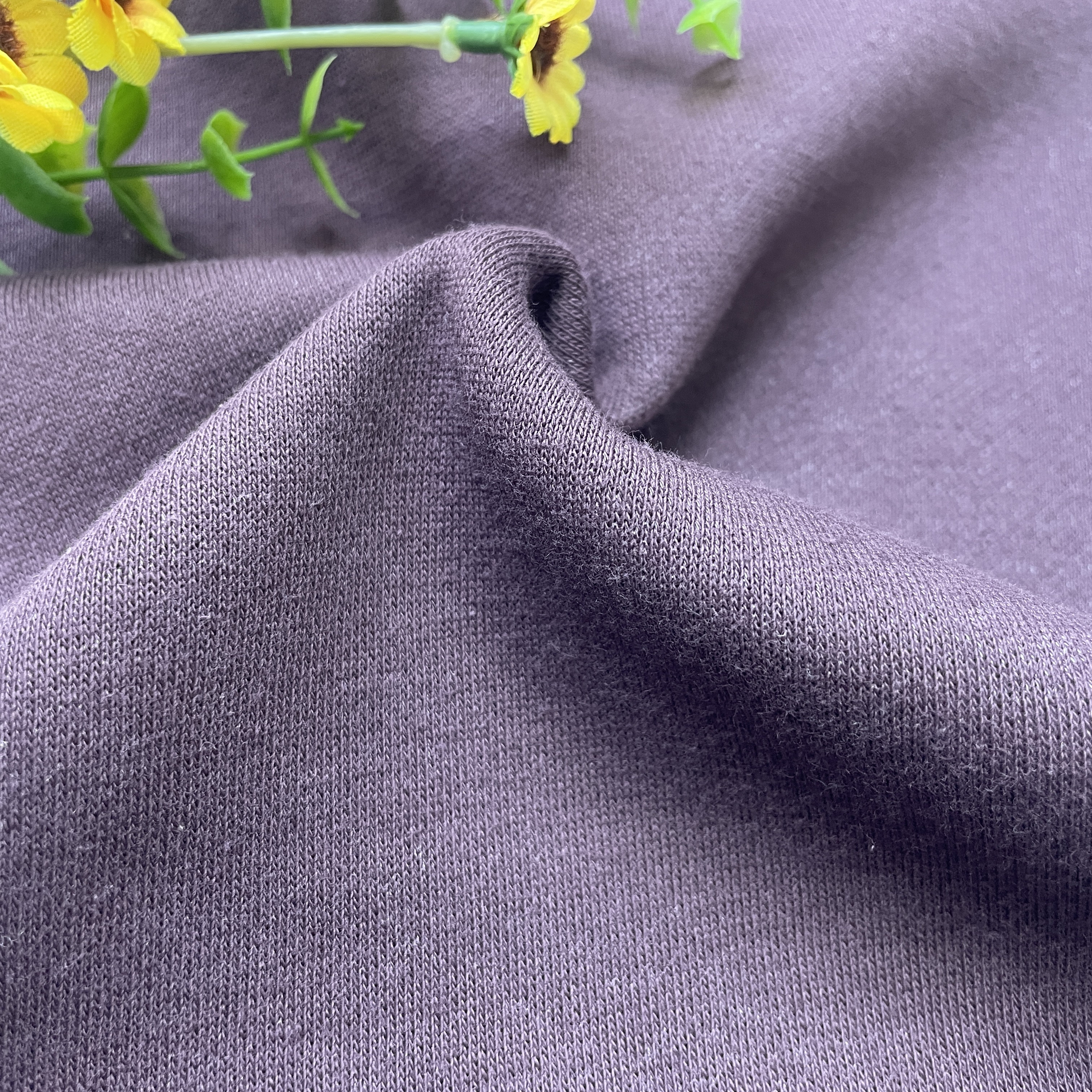 Brushed French Terry Knitted Fleece Fabric for Sweatshirt