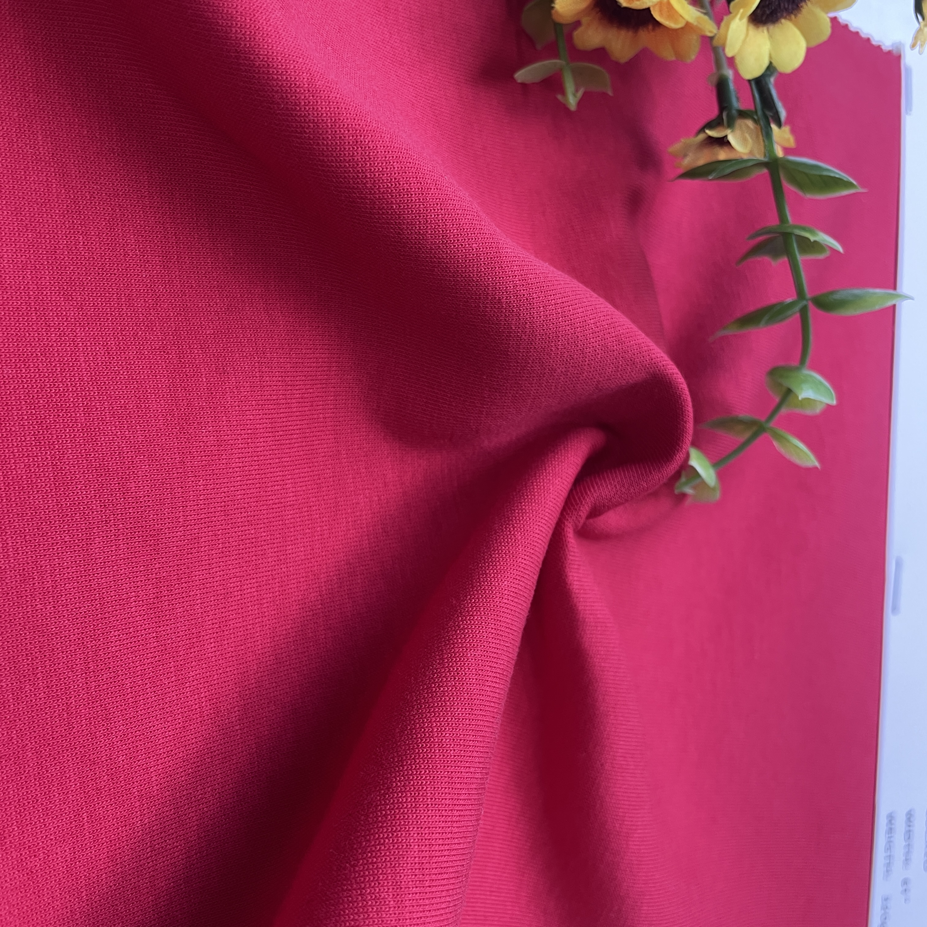 Cotton Polyester Stretch Interlock Knitting Fabric