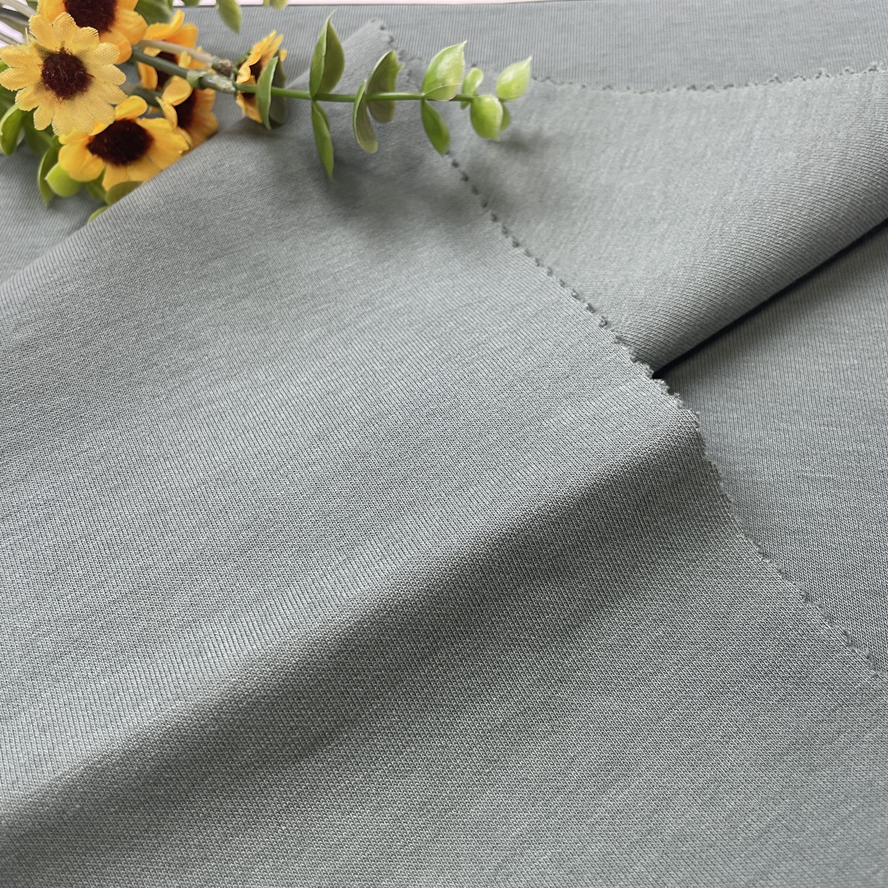 Breathable Super Soft Cotton Scuba Knitting Fabric