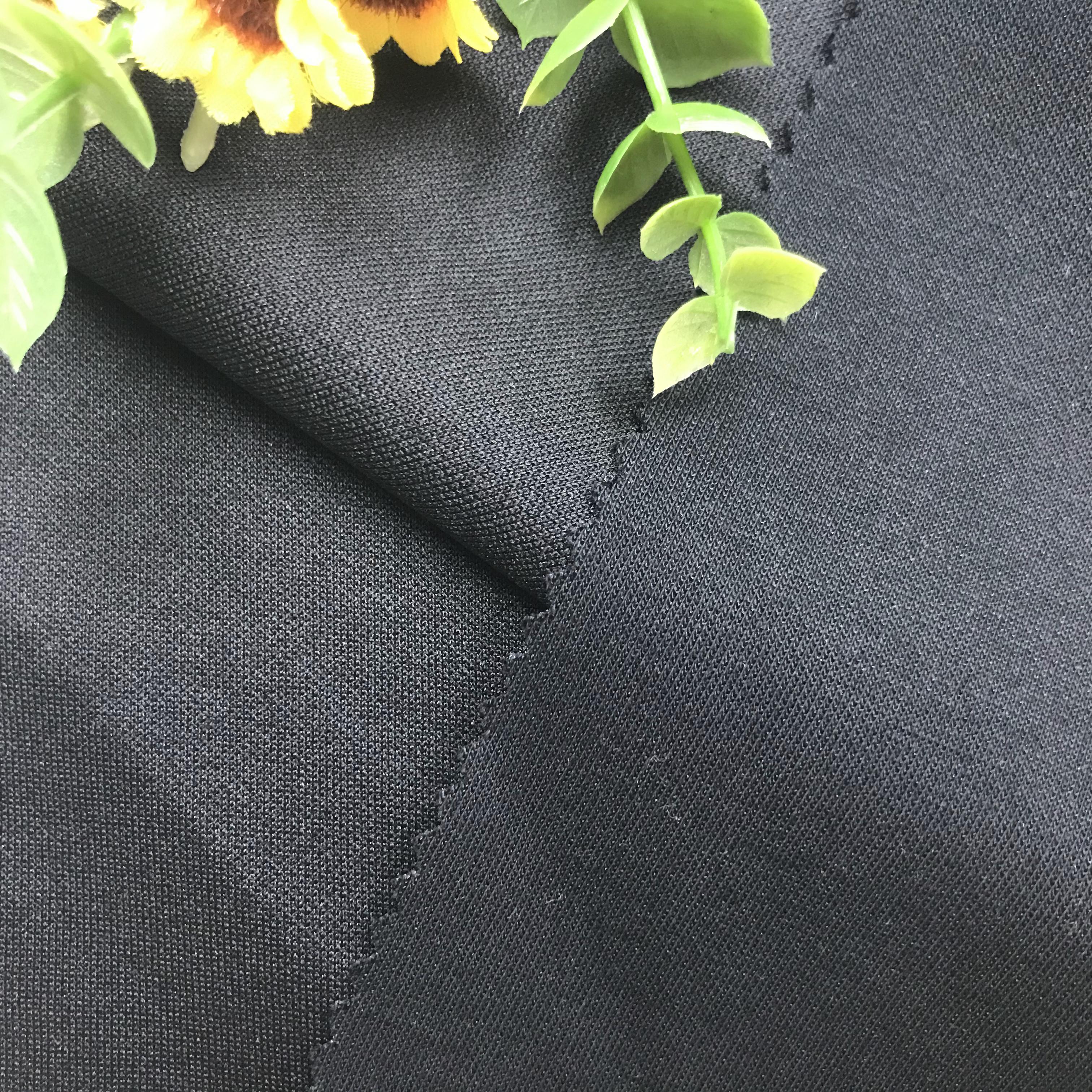 Breathable Cotton Polyester Plaited Interlock Knitting Fabric