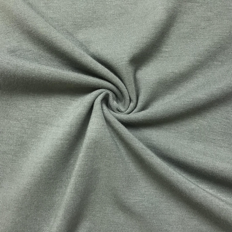 Eco-friendly Bamboo Spandex 1*1rib Fabric